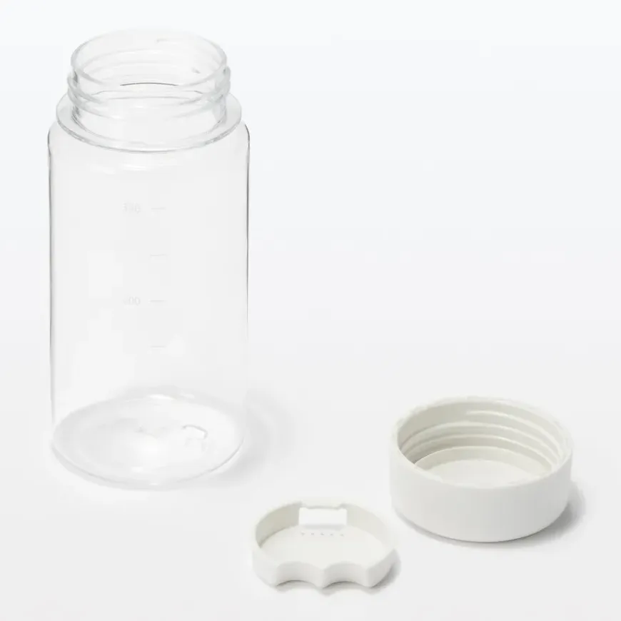 Water Bottle with Measurements 11.8 fl oz - White