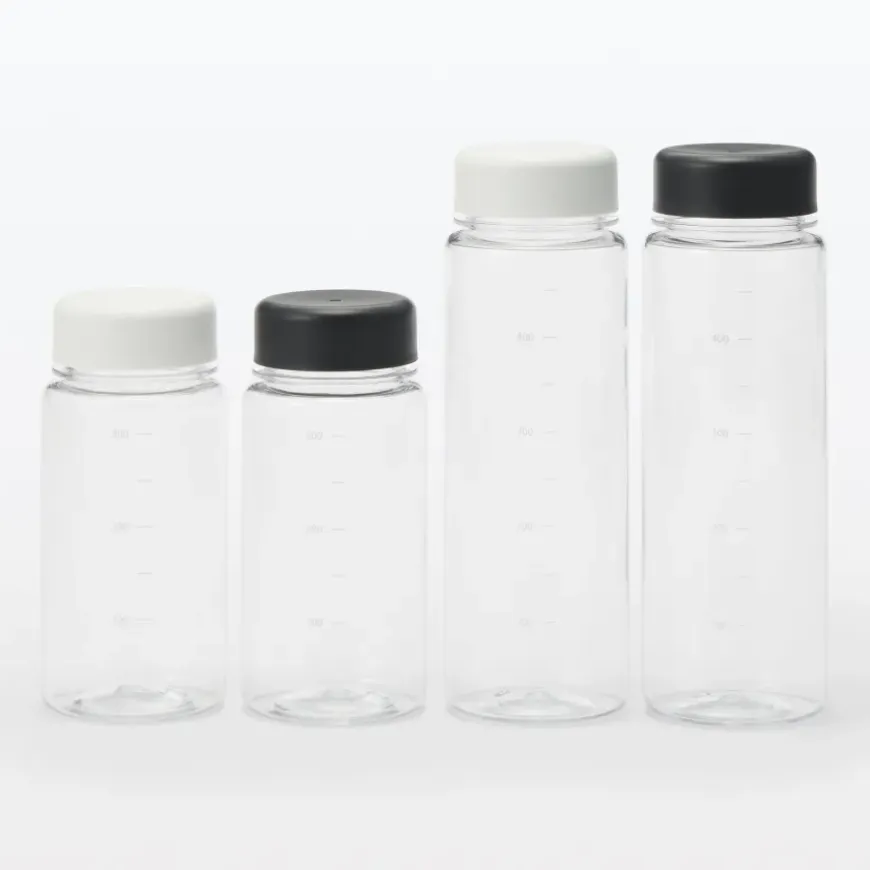 Water Bottle with Measurements 11.8 fl oz - White