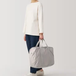 Water Repellent Wide Boston Bag