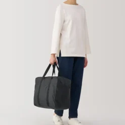 Water Repellent Wide Boston Bag