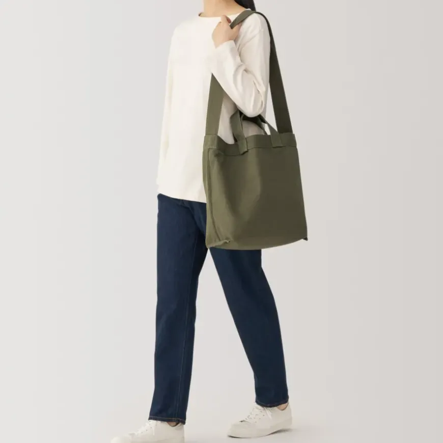 2-Way Canvas Tote Bag
