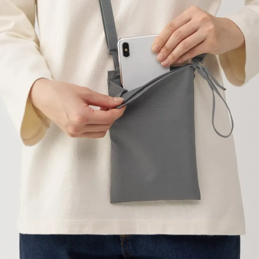 2-Way Water Repellent Mini Sacoche / Crossbody Bag