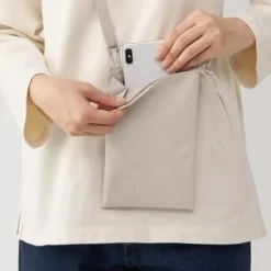 2-Way Water Repellent Mini Sacoche / Crossbody Bag