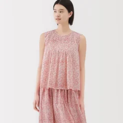 Women's Block Print Sleeveless Blouse