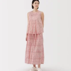 Women's Block Print Sleeveless Blouse