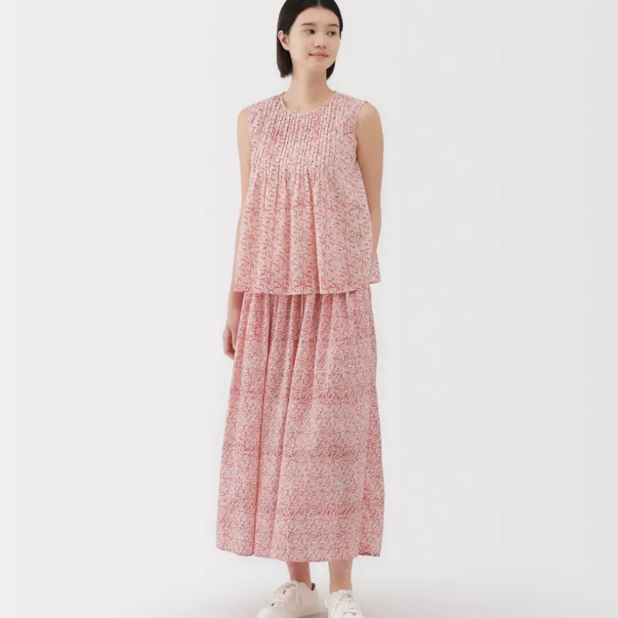 Women's Block Print Sleeveless Blouse