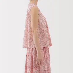 Women's Block Print Sleeveless Blouse