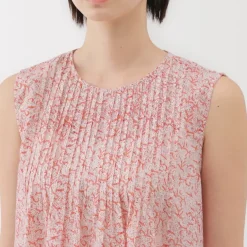 Women's Block Print Sleeveless Blouse
