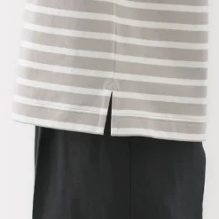 Women's Boat Neck Short Sleeve Striped T-Shirt