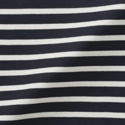 Women's Boat Neck Short Sleeve Striped T-Shirt