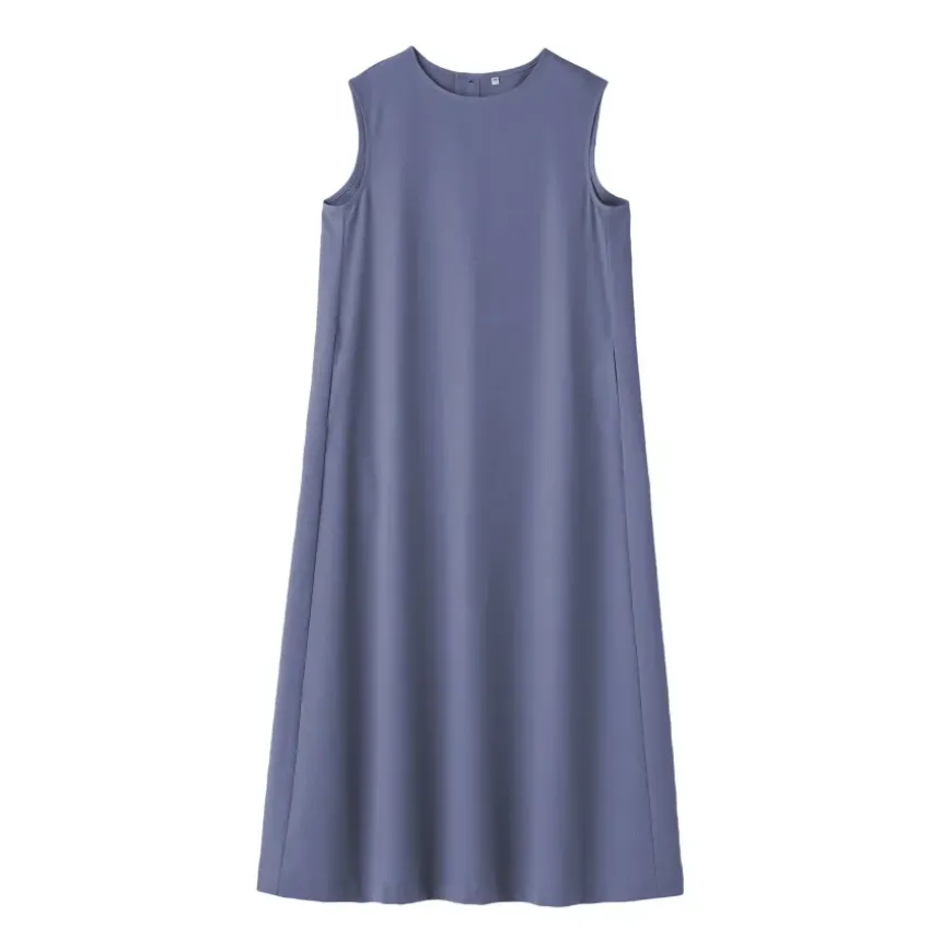 Women's Breathable Seersucker Sleeveless Dress