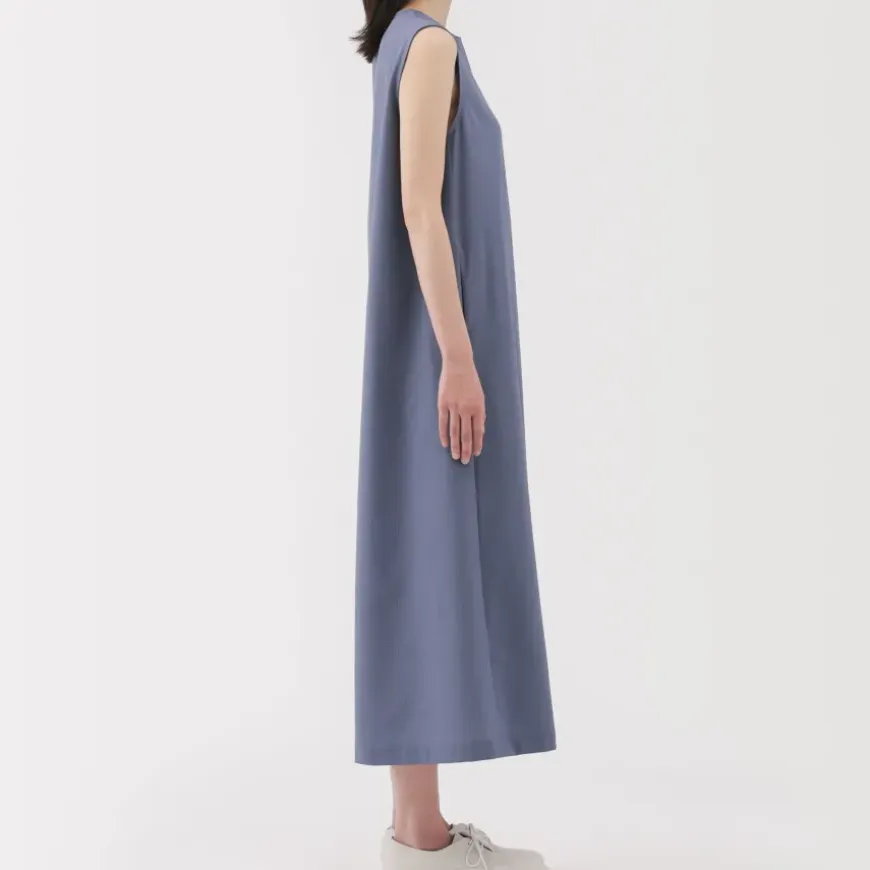 Women's Breathable Seersucker Sleeveless Dress