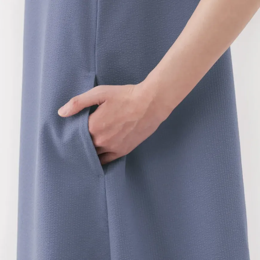 Women's Breathable Seersucker Sleeveless Dress