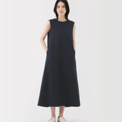Women's Breathable Seersucker Sleeveless Dress