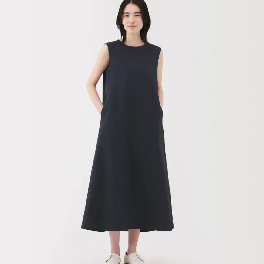 Women's Breathable Seersucker Sleeveless Dress