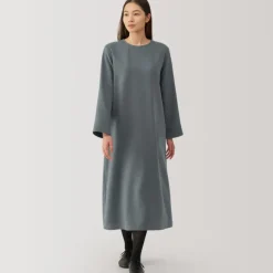 Women's Brushed Pullover Long Sleeve Dress