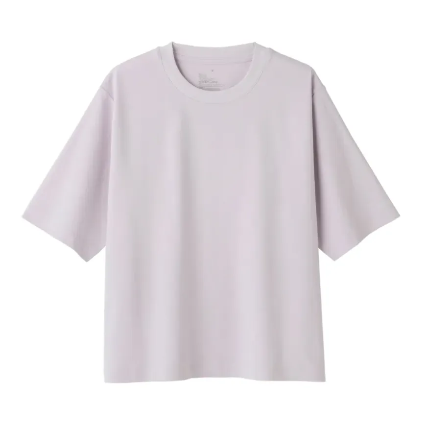 Women's Cool Touch Crew Neck Wide Short Sleeve T-Shirt