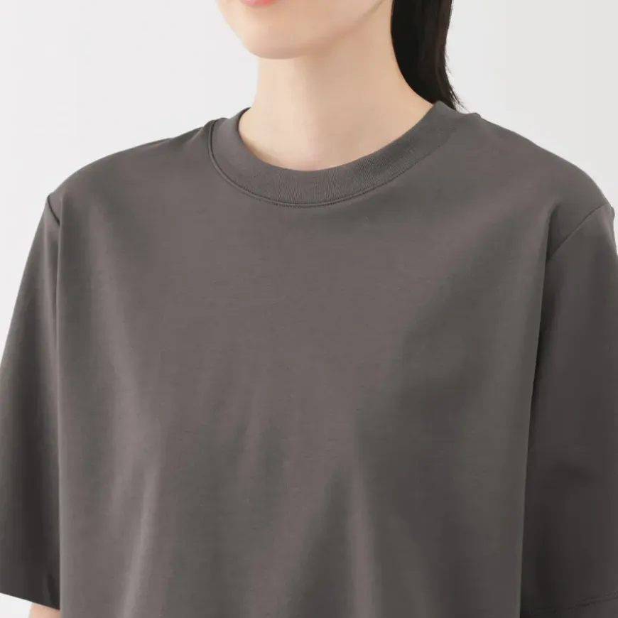 Women's Cool Touch Crew Neck Wide Short Sleeve T-Shirt