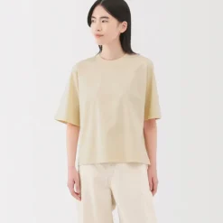 Women's Cool Touch Crew Neck Wide Short Sleeve T-Shirt