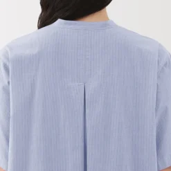 Women's Cool Touch Short Sleeve Striped Shirt Dress
