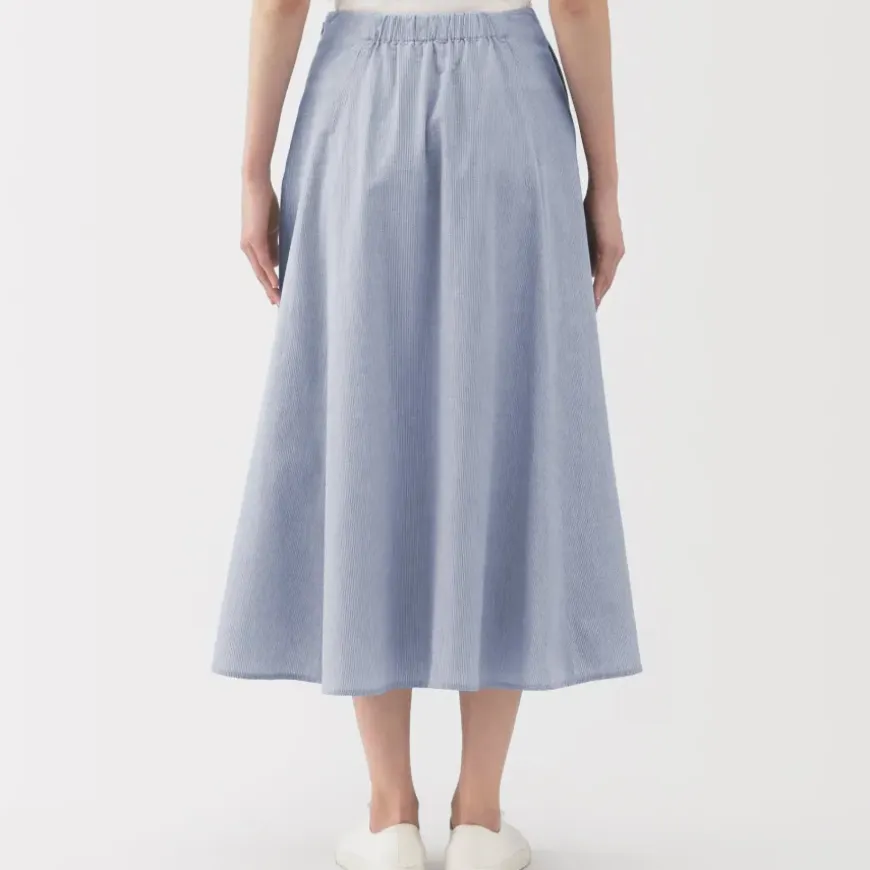 Women's Cool Touch Striped Flared Skirt