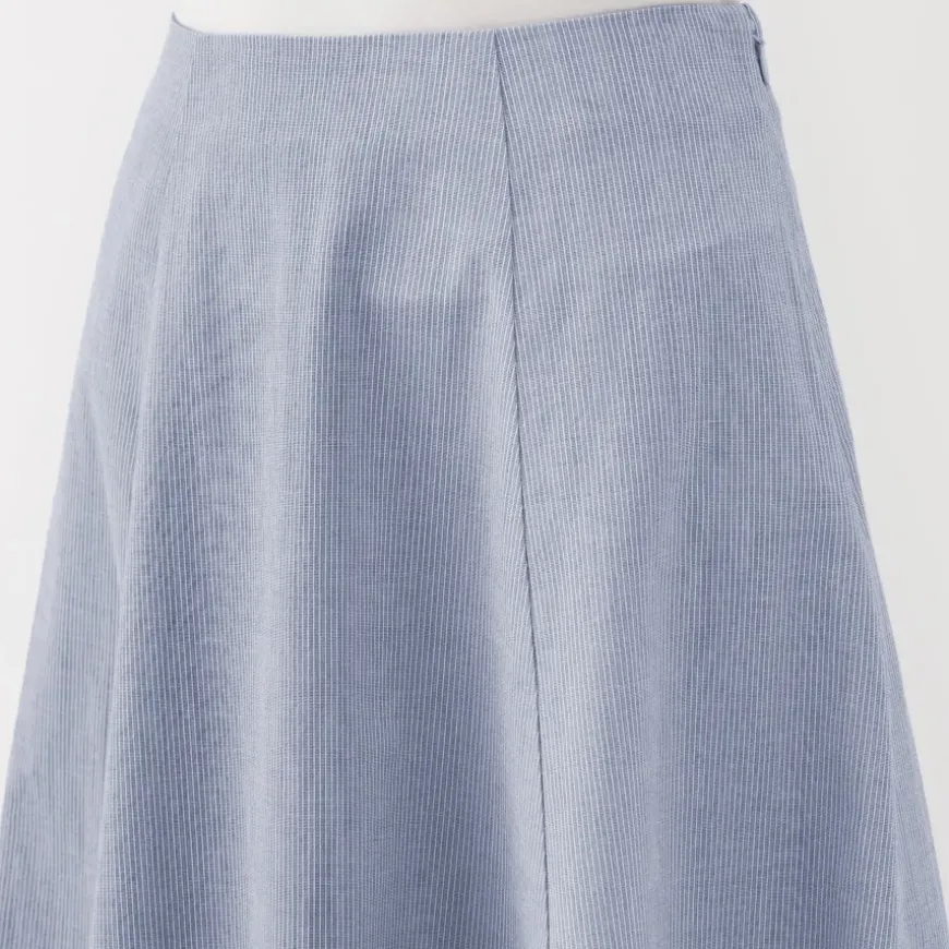 Women's Cool Touch Striped Flared Skirt