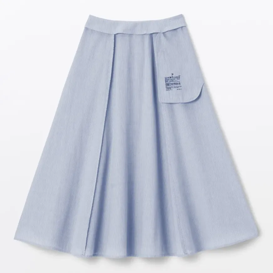 Women's Cool Touch Striped Flared Skirt