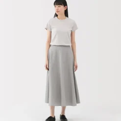 Women's Cool Touch Striped Flared Skirt