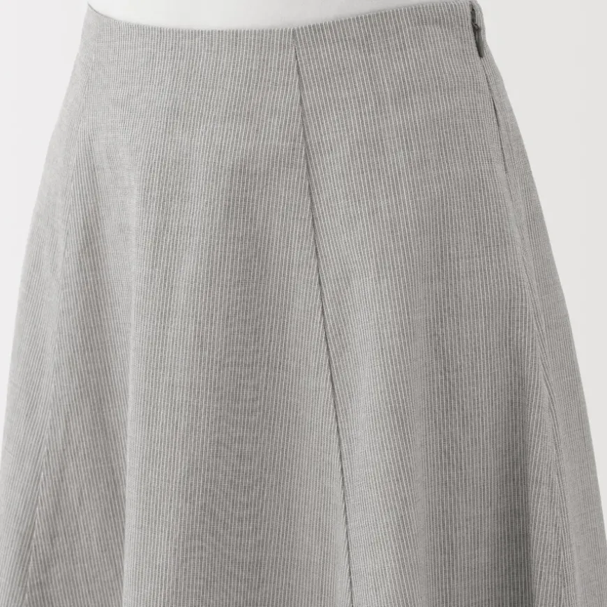 Women's Cool Touch Striped Flared Skirt