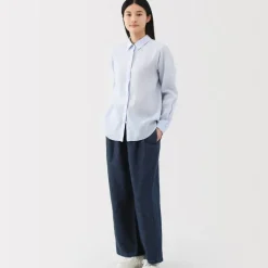 Women's Cotton Linen Denim Easy Wide Pants