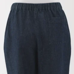 Women's Cotton Linen Denim Easy Wide Pants