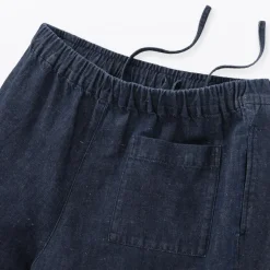 Women's Cotton Linen Denim Easy Wide Pants