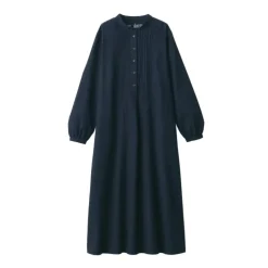 Women's Cotton Voile Long Sleeve Dress