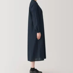 Women's Cotton Voile Long Sleeve Dress