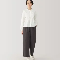 Women's Cotton Voile Long Sleeve Blouse
