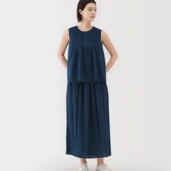 Women's Cotton Voile Sleeveless Blouse
