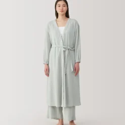 Women's Crepe Gauze Long Cardigan