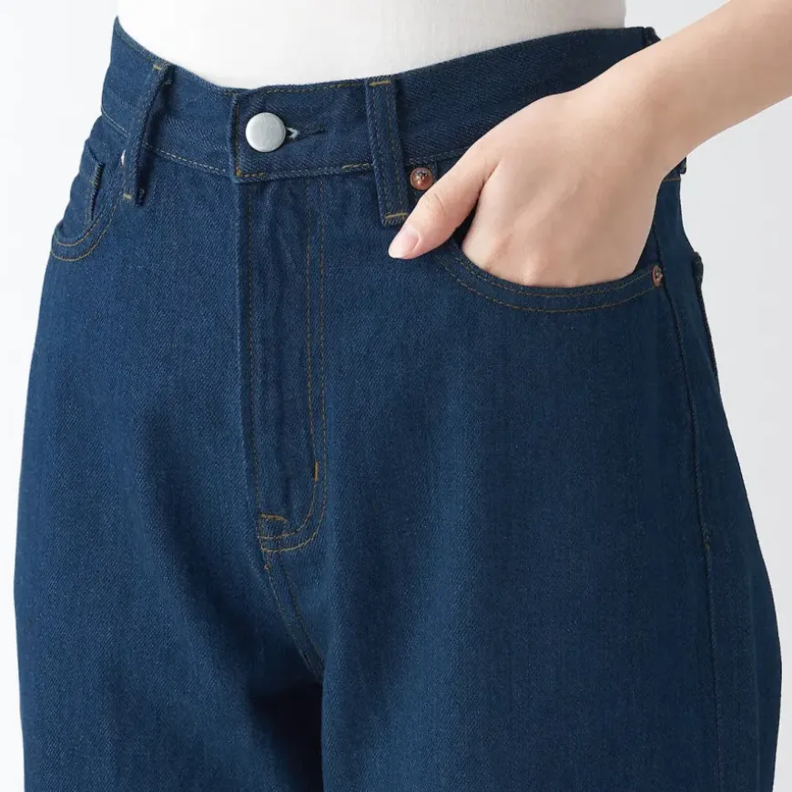 Women's Denim Regular Pants Blue