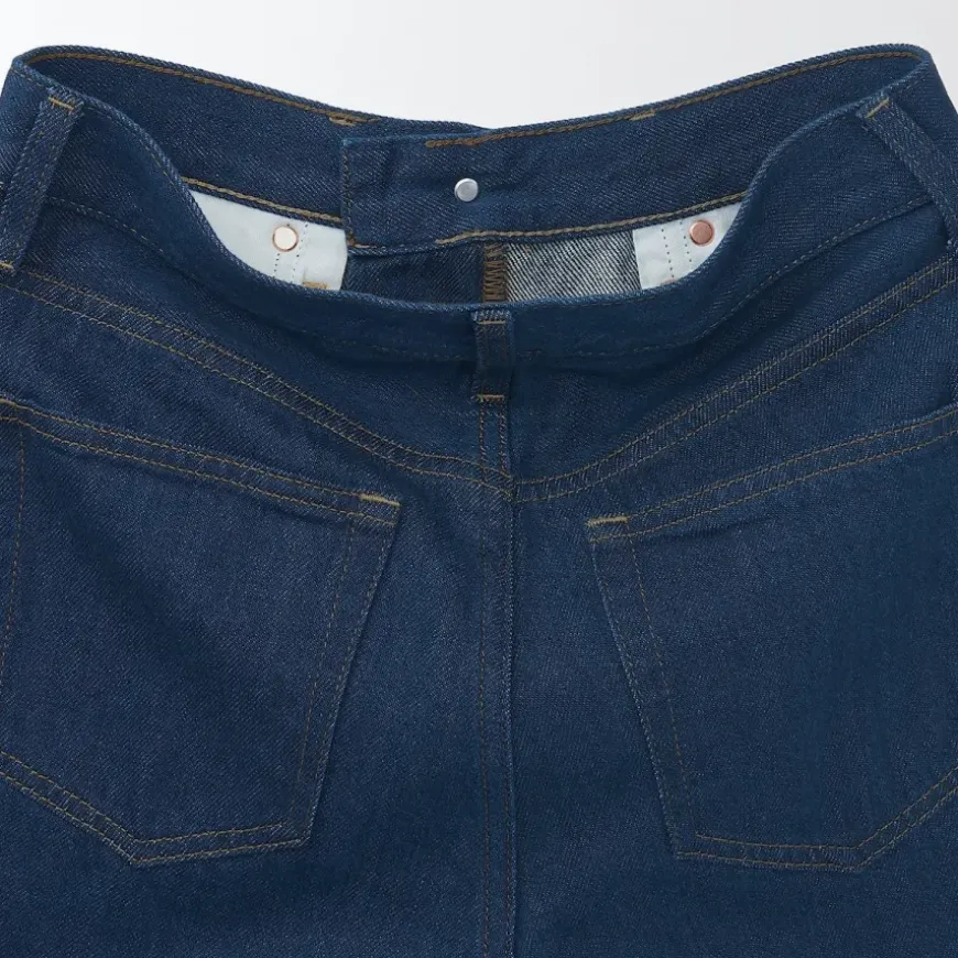 Women's Denim Regular Pants Blue