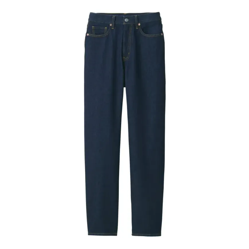 Women's Denim Regular Pants - Dark Navy (L 31inch / 79cm)