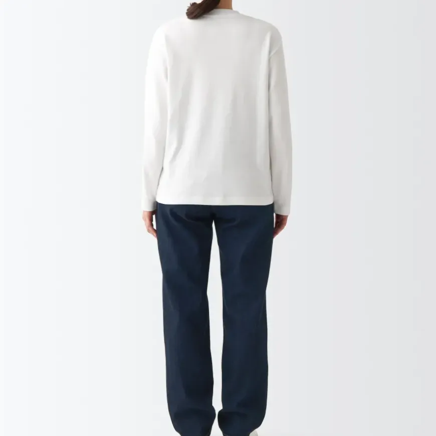 Women's Denim Regular Pants - Dark Navy (L 31inch / 79cm)