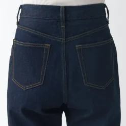 Women's Denim Regular Pants - Dark Navy (L 31inch / 79cm)