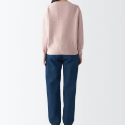 Women's Denim Regular Pants Blue (L 30inch / 77cm)