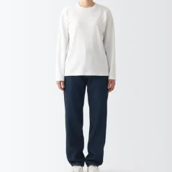 Women's Denim Regular Pants Dark Navy (L 30inch / 77cm)