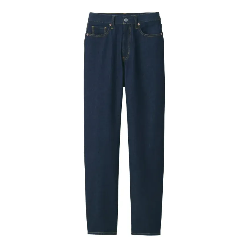 Women's Denim Regular Pants Dark Navy (L 30inch / 77cm)