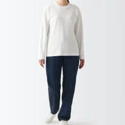 Women's Denim Regular Pants Dark Navy (L 30inch / 77cm)