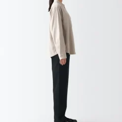 Women's Denim Regular Pants Black (L 30inch / 77cm)