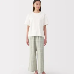 Women's Double Gauze Short Sleeve Loungewear Set