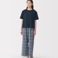 Women's Double Gauze Short Sleeve Loungewear Set