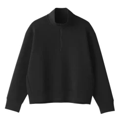 Women's Double Knitted Half Zip Sweatshirt